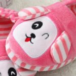 SRTUMEY UK Clearance Pink Slippers for Toddler Infant Kids Baby Warm Home Shoes Boys Girls Winter Cute Plush Soft Cotton Slippers - Image 2