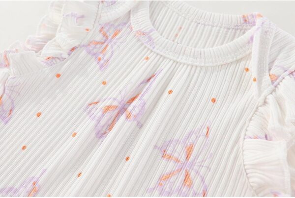 MAMIMAKA Newborn Baby Short Sleeve Bodysuits Cotton One-Piece Baby Boy Girl Clothes 5-Pack - Image 5