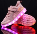 Nishiguang LED Light Up Shoes Kids Girls Boys Breathable Flashing Slip-On Sneakers (Toddler/Little Kid/Big Kid) - Image 5