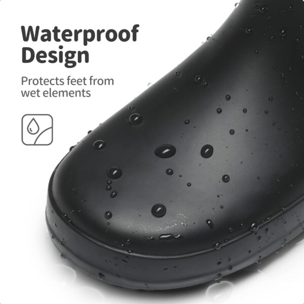 DREAM PAIRS Kids Wellies Boys Girls Wellington Boots Waterproof Non-Slip Short Rain Boots Toddler/Little Kid/Big Kid - Image 3