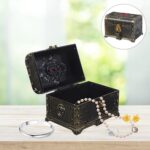 Homoyoyo Toys Plastic Chest Plastic Candy Case Treasure Chest Retro Sundries Organizer Jewelry Case Jewelry Organizer Jewelry Storage Case Photo Prop Antique Silver Child Decorations - Image 2