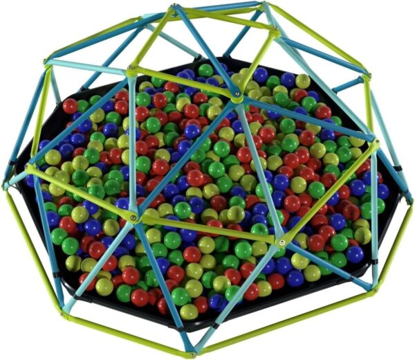 TP Toys 1.9m Metal Climbing Dome & Sandpit - Durable Outdoor Play Equipment for Kids Aged 3+, Versatile Fun with Sand or Ball Pit Base, Sturdy Powder-Coated Steel Frame, Weather-Resistant Design - Image 9