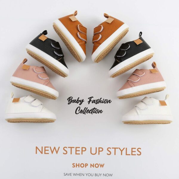 Baby Girls Boys Sneakers Toddler PU Leather First Walking Shoes Anti-Slip Infant Newborn Prewalker Sneakers for 0-18 Months with Sock - Image 8