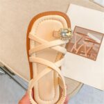 YANFJHV Winter Hunting Boots Men Lace Cute No Heels Dress Sandals Summer Shoes with Strappy Design Toddler/Little Kid/Big Kid - Image 5