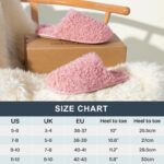 Snug Leaves Women's Scuff Slippers Furry Cute Curly Faux Wool Slip-on Indoor Memory Foam House Shoes - Image 6