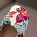 Toddler Summer Shoes Girls Toddler Girl Flip Flops Size 11 Fashion Summer Children Sandals Girls Casual Shoes Flat Bottom Lightweight Colorful Flower Pattern Hook Loop - Image 7