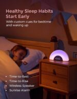 Momcozy DreamSync™ Baby Sound Machine, Night Light, APP Control Baby Sleep Trainer, Routine Builder, White Noise Machine with 34 Soothing Sounds, Wake Up Light Sunrise Alarm Clock, Wireless Speaker - Image 5