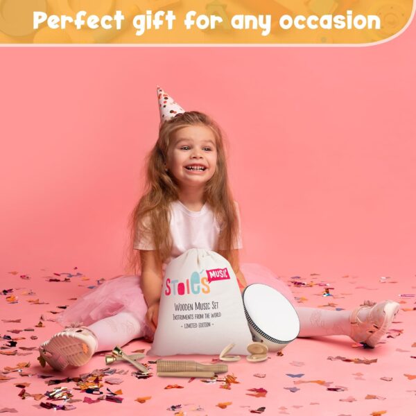 Stoie's International Wooden Musical Instruments Toddlers, Percussion Instruments, Baby Instruments, Baby Musical Instruments, Baby Musical Instrument, Musical Instruments Baby Tambourine (TM2031) - Image 6