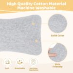 vocheer Small Pillows for Sleeping, 11"x 7" Mini Travel Pillow, Tiny Pillows for Neck, Wrist, Lumbar and Knee, Pets Pillow, Cotton, Machine Washable,Light Grey-1PC - Image 2