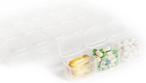 LeanTravel 7 Day Travel Premium Pill Case Organizer - Small - Image 9