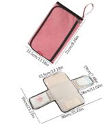 Portable Diaper Changing Mat,Waterproof Folding Diaper Organizer Bag - Lightweight Changing Mat for Parks, Shopping Malls, Restaurants, Travel, Camping - Image 6