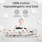 Infant Lounger Baby Nest Replacement Cover | Hypoallergenic | Premium | [Fits Dockatot Deluxe+] (Cover Only) (Rainbow Dino) - Image 3