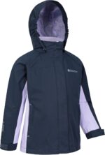 Mountain Warehouse Shelly II Kids Waterproof Jacket - Taped Seams Childrens Rain Coat, Adjustable Cuffs, Boys & Girls - For Camping, Walking & Outdoors - Image 2