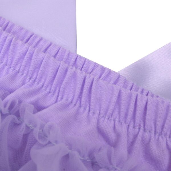 Choomomo Baby Girl Bowknot Tulle Ruffles Bloomers Shorts Diaper Cover with Flower Headband Set Birthday Outfit - Image 6