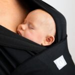 Gaia Baby Wrap | Newborn - 15Kg | Premium Supersoft Tencel Fabric | Certified Hip Healthy | Ebony - Image 5