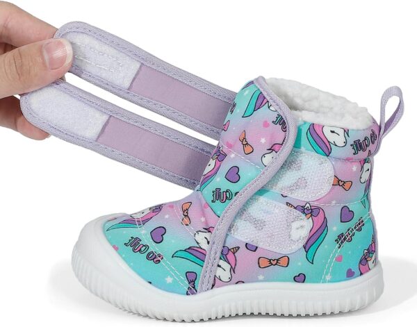 MASOCIO Baby Boys Girls Winter Warm Boots Toddler Kids Booties Anti-Slip Rubber First Walking Shoes - Image 4