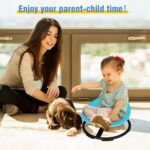 Kids Sensory Swivel Chair, Autism Spinning Chair for Kids Sensory, Sensory Toy Chair, Training Body Coordination, No Assembly Required (Red) - Image 2