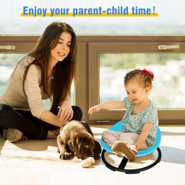 Kids Sensory Swivel Chair, Autism Spinning Chair for Kids Sensory, Sensory Toy Chair, Training Body Coordination, No Assembly Required (Red) - Image 2