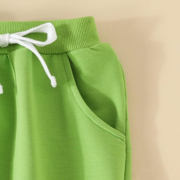 CHENSIYU Kids Boys Girls Baby Pants Set Kids Boys Girls Gym Pants Baby Boys Girls Elasticated Bloomer Tracksuit Bottoms Infant Gym Leggings Baby Born Clothes Baby Christmas Costumes - Image 3