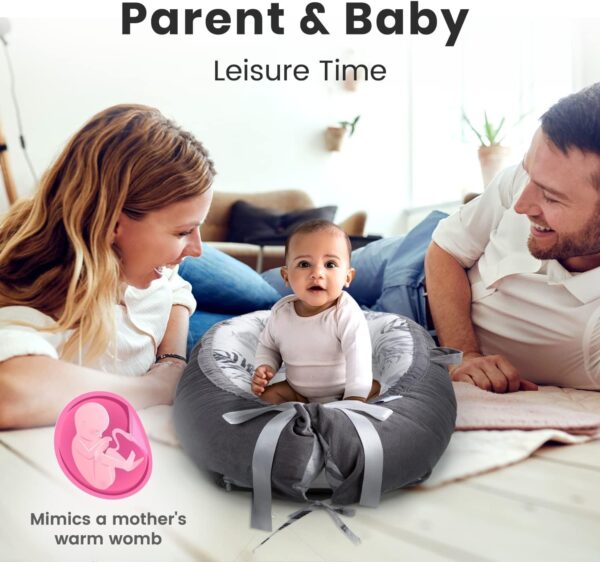 Totsi Baby Lounger Set | Ultra-Soft Baby Nest with Pillow and Blanket | Machine Washable Infant Lounger 0-24 Months | Adjustable Infant Nest for Travel | Baby Lounger Cover for Newborn - Image 7
