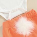 Dubute Newborn Infant Baby Girl Easter Outfit Short Sleeve Romper Bunny Shorts Bloomers with Headband Summer Set - Image 5