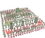 Milit-ary Set with Toy Soldiers, 290 Pieces Milit-ary Model Kits Figures, Milit-ary Soldier Playset, Army Men Action Figures with Battlefield Accessories, War Games Figures Adults Kids Pretend Toys - Image 9