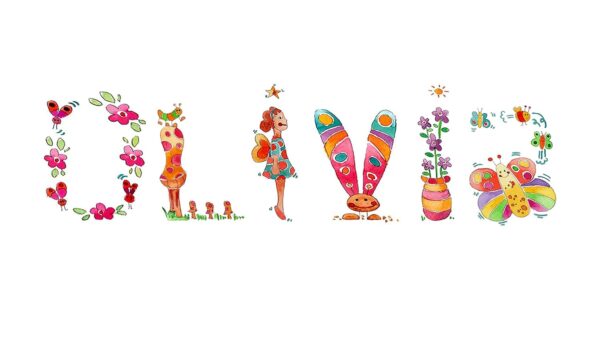 Personalised Framed Name- Baby Girl Gift-Princess Picture- Name Frame- Nursery Room Print - Image 7