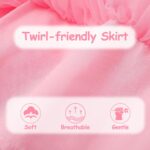 VASCHY Butterfly Dress for Girls, Cute Girls Sequin Tulle Ruffle Sleeve Princess Outfit Party Clothes,Toddler/Little/Big Kid Girls Clothing Size 5T - Image 4