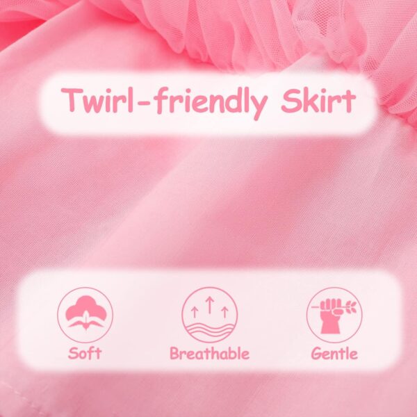 VASCHY Butterfly Dress for Girls, Cute Girls Sequin Tulle Ruffle Sleeve Princess Outfit Party Clothes,Toddler/Little/Big Kid Girls Clothing Size 5T - Image 4