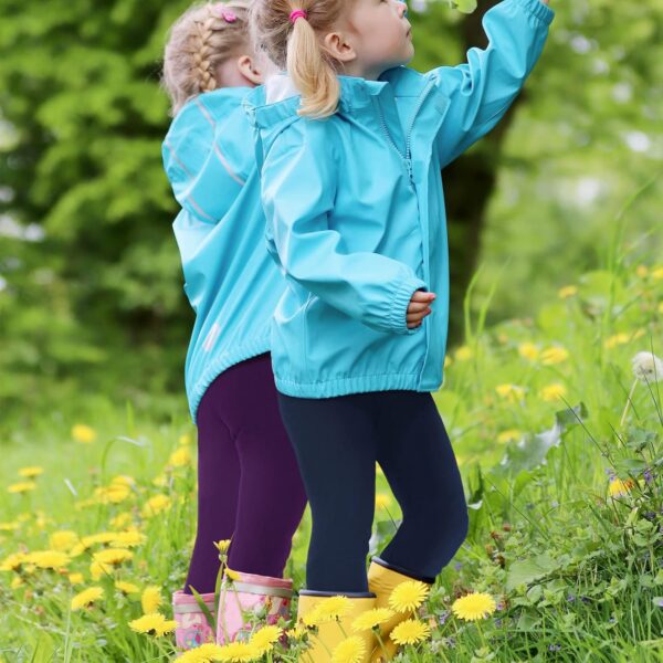 JOCMIC 5 Pack Girls Leggings Full Length Kids Toddler School Trousers Pants 5-14 Years - Image 7