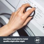 Silentnight Hotel Collection Pillows 2 Pack - Luxury Hotel Quality Pillows Soft Medium Support for Back and Side Sleepers Comfy Supportive - Hypoallergenic and Machine Washable - Pack of 2 - Image 6