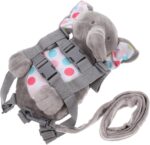 Vaguelly Safety Backpack for Kids Elephant Design with Anti-Lost Leash for Toddlers