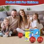 OSDUE Mini Basketball Hoop, Basketball Hoop for Kids, Indoor Basketball Hoop Toys with Net, 3 Balls, Air Pump, Electronic Scoreboard, for Door Bedroom Outdoor Mini Hoop Games Sport Toys Gifts-B - Image 7
