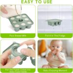 WeSweet Fruit Feeder for Baby - Silicone Baby Fruit Food Feeder- Breastmilk Popsicle Freezer Molds for Baby Teething & Infant Self Feeding Ideal Mum to Be Gifts (Cat Green) - Image 7