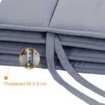 ohfruit Crib Rail Covers 52” Long Panel & 27” Short Panel Protect Your Baby's Crib Prevent Collisions Solid Color Heightened Crib Rail Covers White - Image 7