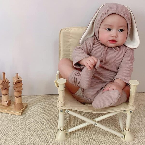 Baby Bunny Outfit Baby Boys Girls Easter Outfits Bodysuit Romper with 3D Bunny Ear Hat 0-24 Months - Image 3