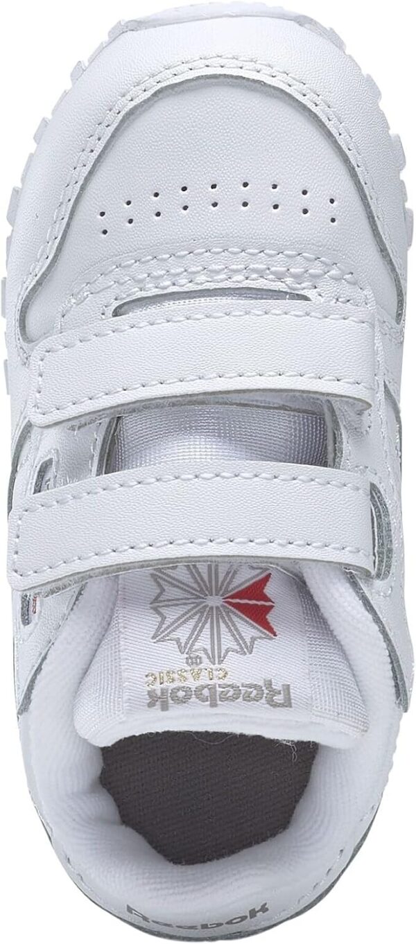 Reebok Unisex Baby Cl Lthr 2v Sneaker, White Carbon Vecblu, 5.5 UK Child - Image 9
