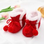 Shoe for Baby Girls Boys Warm Soft Booties Anti Slip Socks Shoes Pre-Walker Shoes Mary Jane Infant Toddler Shoes Baby Boys Girls Indoor Slippers Floor Socks - Image 2