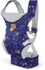 YooxArmor Baby Carrier Newborn to Toddler, Ergonomic Adjustable Toddler Carrier for 7-33 Lbs, Cozy Lightweight Infant Carrier with Neck Support, Baby Holder Carrier with Lumbar Support for Mom Dad