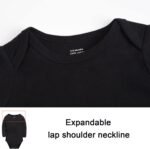 kavkas Long Sleeve Newborn Bodysuits Plain Baby Vest Undershirt Cotton Baby Clothes for Boys and Girls 5 Pack, 0-24 Months - Image 3