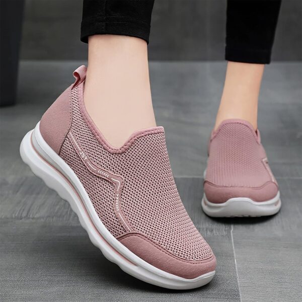 SHOBDW Ladies Canvas Shoes Womens Girls Shoes Casual Retro Plimsolls Plimsoles Low Top Flat Gym Sports Trainers Lightweight Sneakers Fashion Pumps Womens Trainers - Image 2