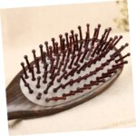 MAGICLULU Baby Shower Brush Wood Comb Hairbrushes Natural Bristle Brush Scalp Massage Brush Scalp Comb Massage Comb Hair Brush Bristle Paddle Brush Detangling Brush Hair Care Hair Comb - Image 2