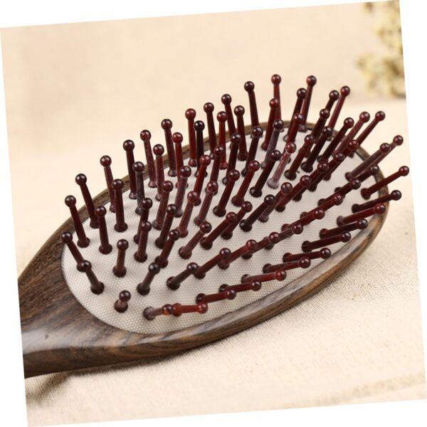 MAGICLULU Baby Shower Brush Wood Comb Hairbrushes Natural Bristle Brush Scalp Massage Brush Scalp Comb Massage Comb Hair Brush Bristle Paddle Brush Detangling Brush Hair Care Hair Comb - Image 2