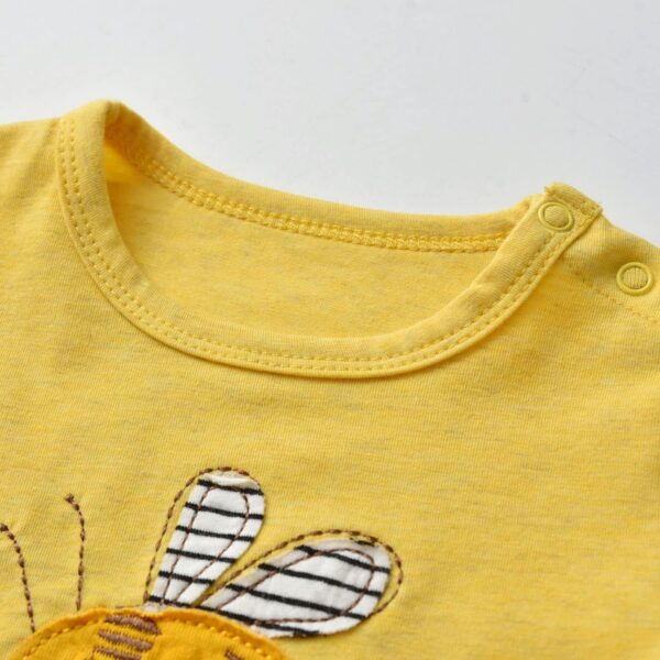 Tinykeke Baby Girl Clothes Long Sleeve Cartoon Pattern Tops and Pants Infant Girls Outfits Set - Image 3