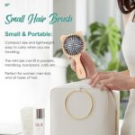 LORSEX Hair Brush Baby Bear Brush for Kids, Mini Travel Hair Brushes with Boar & Nylon Bristle for for Women Men Detangling, Defrizz, Distribute Oil (Original Beech) - Image 3