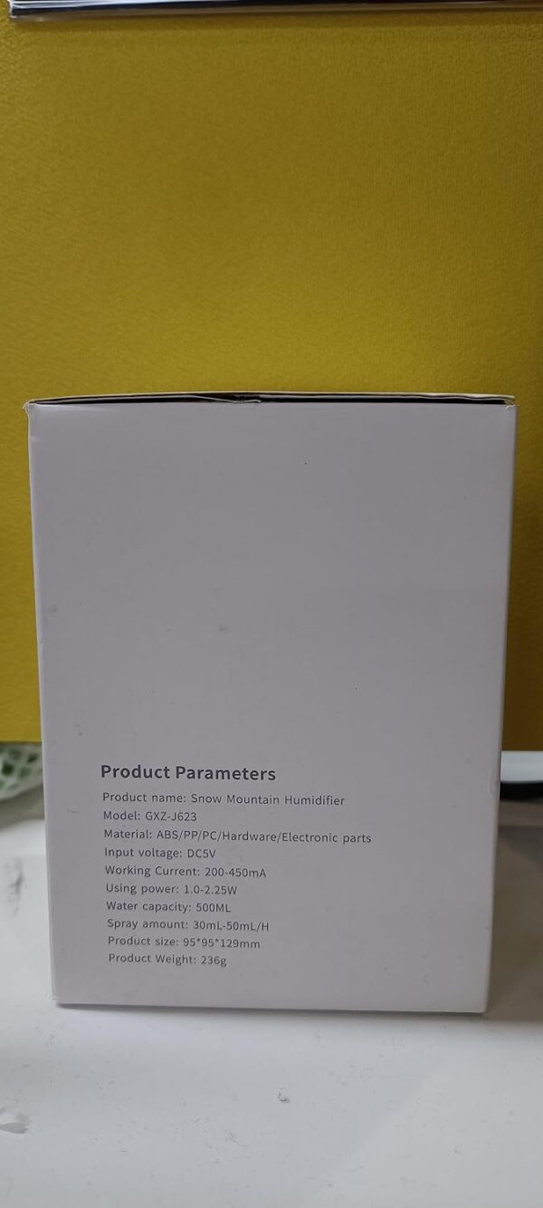 SmartDevil Humidifiers 500ml Cool Mist Humidifier Air Humidifier Whisper Quiet USB Humidifier with Night Light, Waterless Auto Shut-Off, for Home Baby Bedroom, Yoga, Office, Travel - Image 9