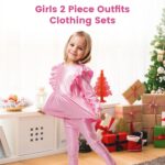 Gogokids Girl 2 Piece Outfits Children Long Sleeve Tops + Pants Set Clothes - Image 2