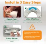 P-flector® Toilet Seat Urine Guard - Pee Splash Guard for Potty-Training Kids, Adults, Seniors & Special Needs Individuals - Fits Round, Elongated & Curved Toilet Seats (1-Pack) - Image 6