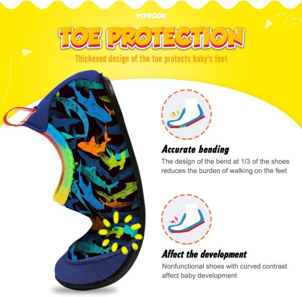 Yorgou Baby Boys Girls Water Shoes Toddler Beach Shoes Barefoot Aqua Socks Non-Slip for Pool Beach - Image 3