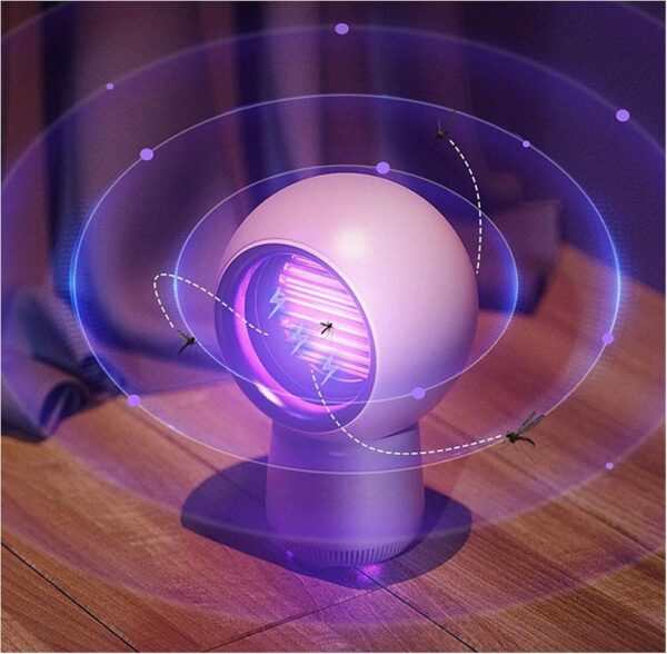Electric Mosquito Killer Lamp Rechargeable Home Bedroom Outdoor Mosquito Capture Mosquito Repellent Electric Shock Type Safety Large Area Mosquito Trap Insect Repellent - Image 2